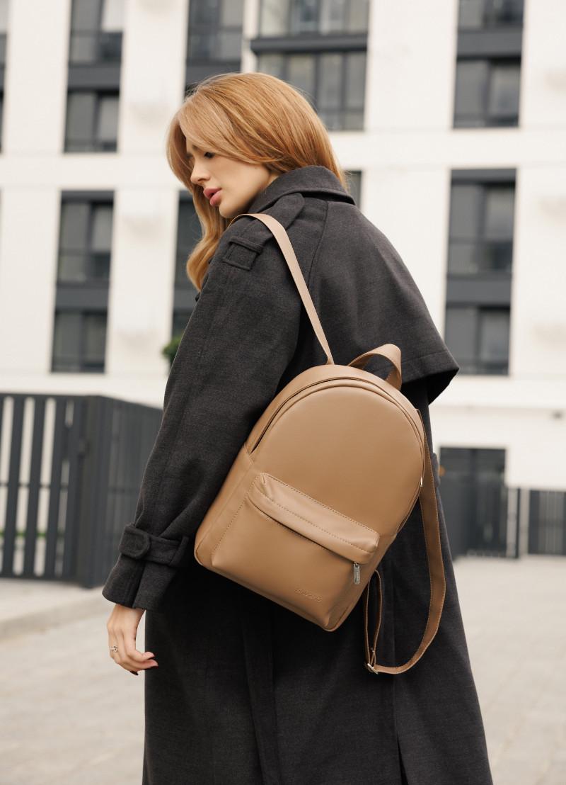 Рюкзак женский Sambag Brix Classic 35х25х12 см Кофейный (14511021)