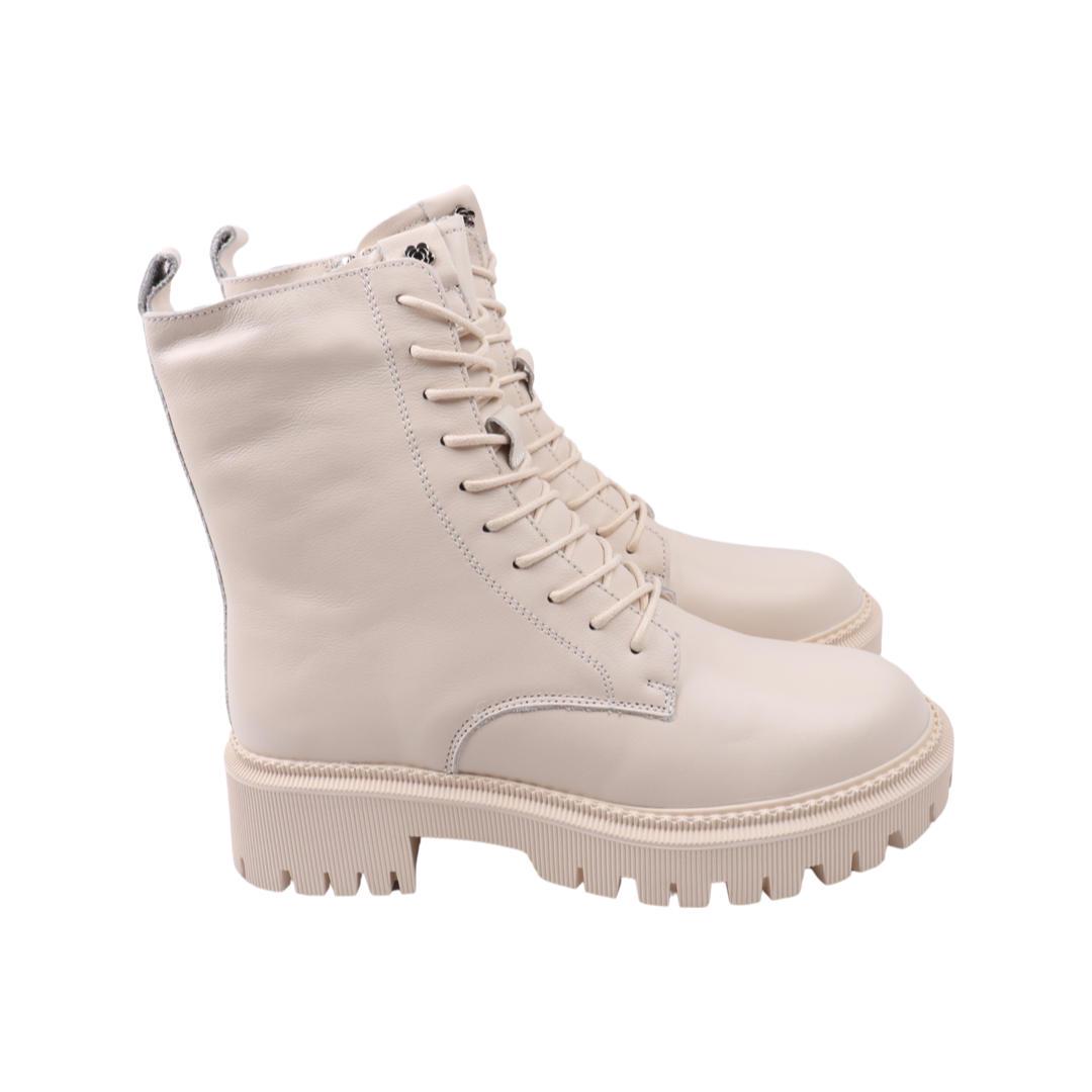 Ботинки женские Li Fexpert из кожи р. 39 Бежевый (1075-23ZHC)