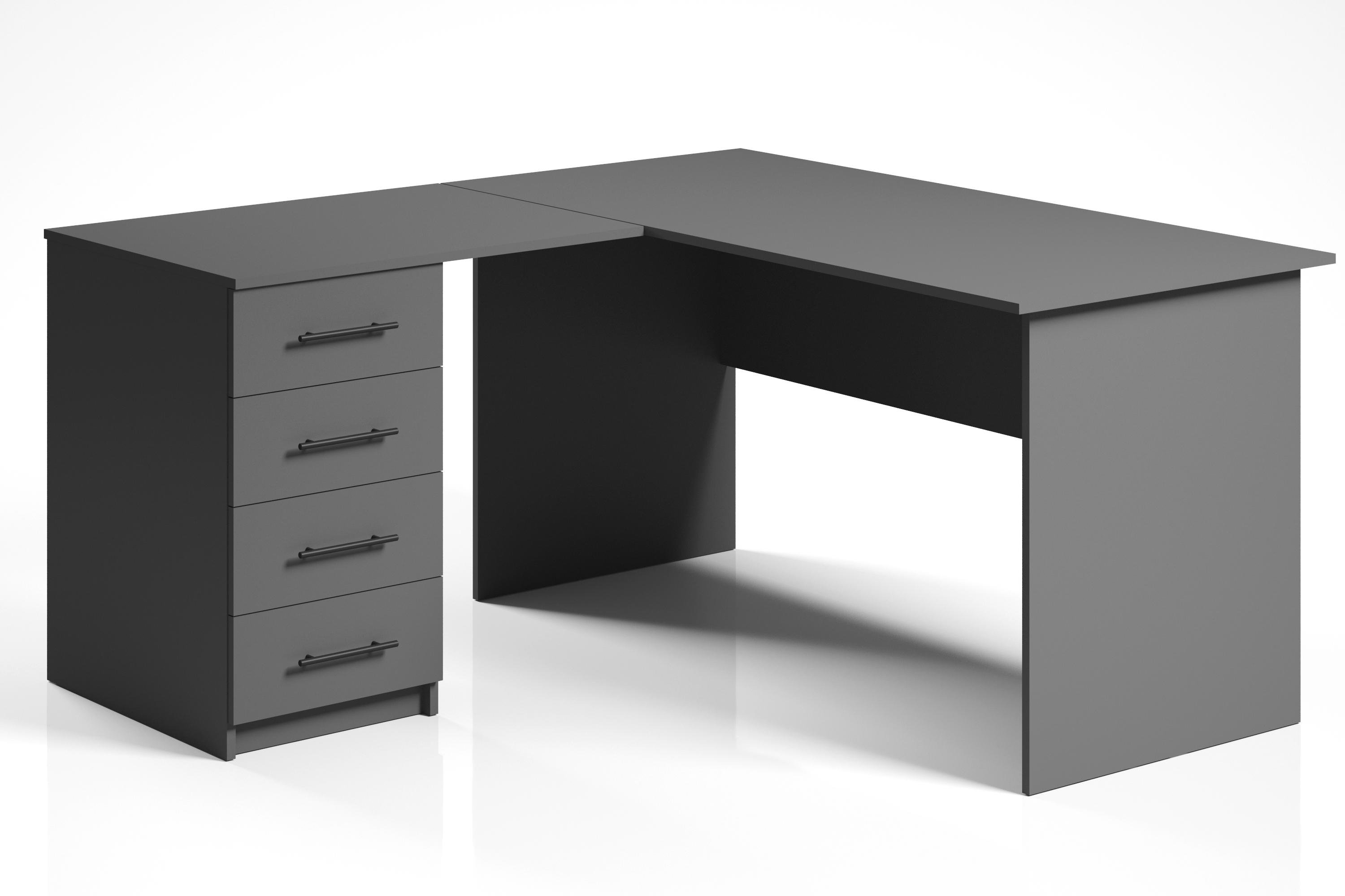 Письменный стол угловой ОП-104+404+302 Orange-Line Графит (404369)