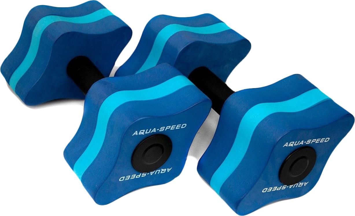 Гантелі для аквафітнесу Aqua Speed AQUAFITNESS Dumbells 5647 167 Уні 11x15x8 см 2 шт. Синій (5908217656476)