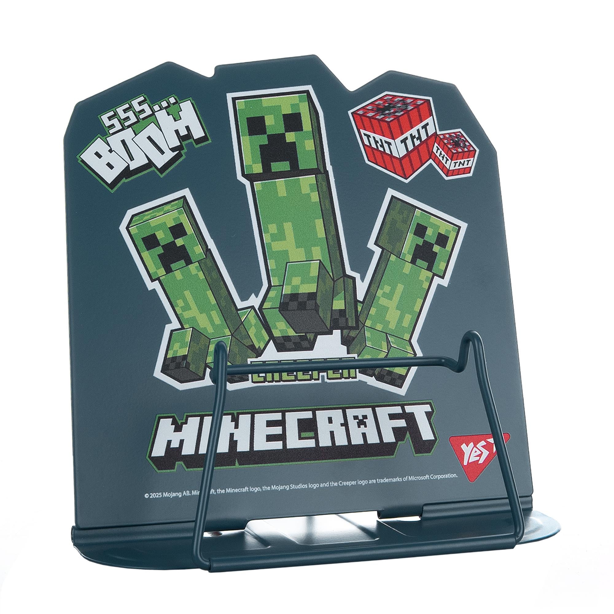 Подставка для книг фигурная Yes Minecraft.Creeper металл (114306)