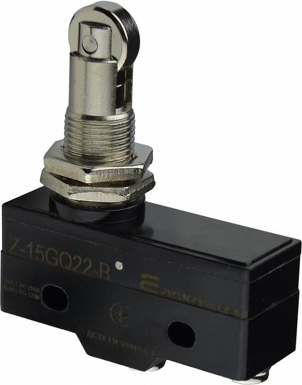 Микропереключатель АСКО-Укрем Z-15GQ22-B 1NO+1NC 15А 250 V IP20 параллельный металлический ролик (A0050040001) - фото 2