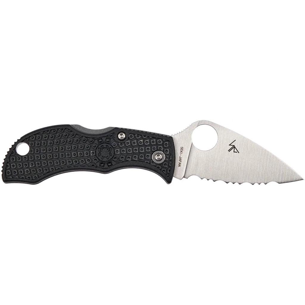 Ніж Spyderco Manbug Lightweight Leaf Serrated Black (m410916) - фото 2