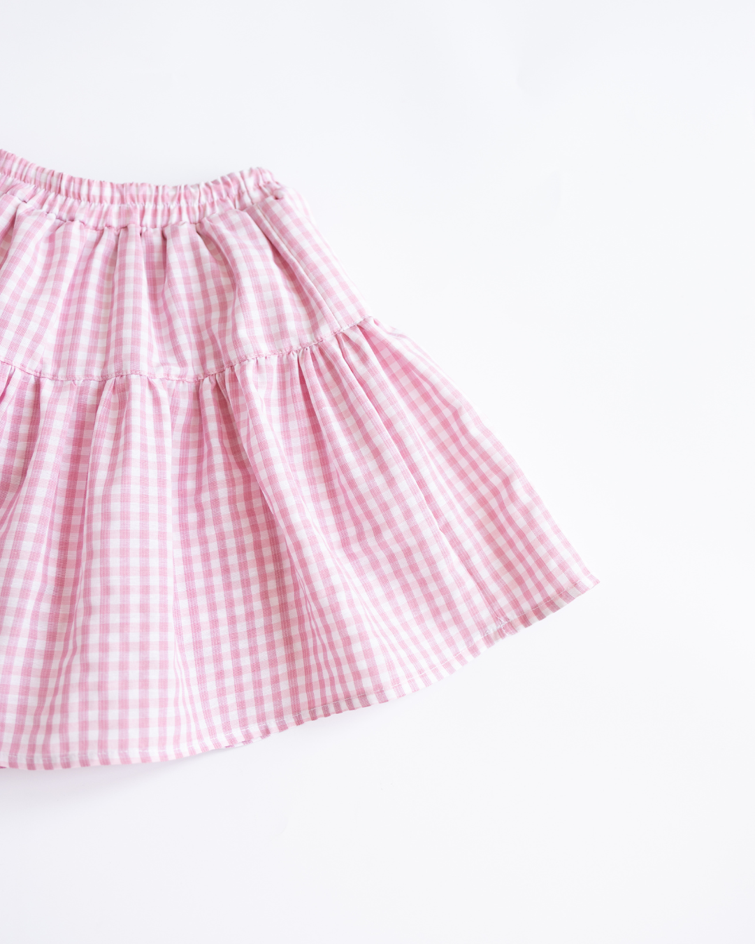 Костюм для дівчинки літній Blossom Alwair Kids в клітинку 134 см Рожевий (27309136) - фото 7