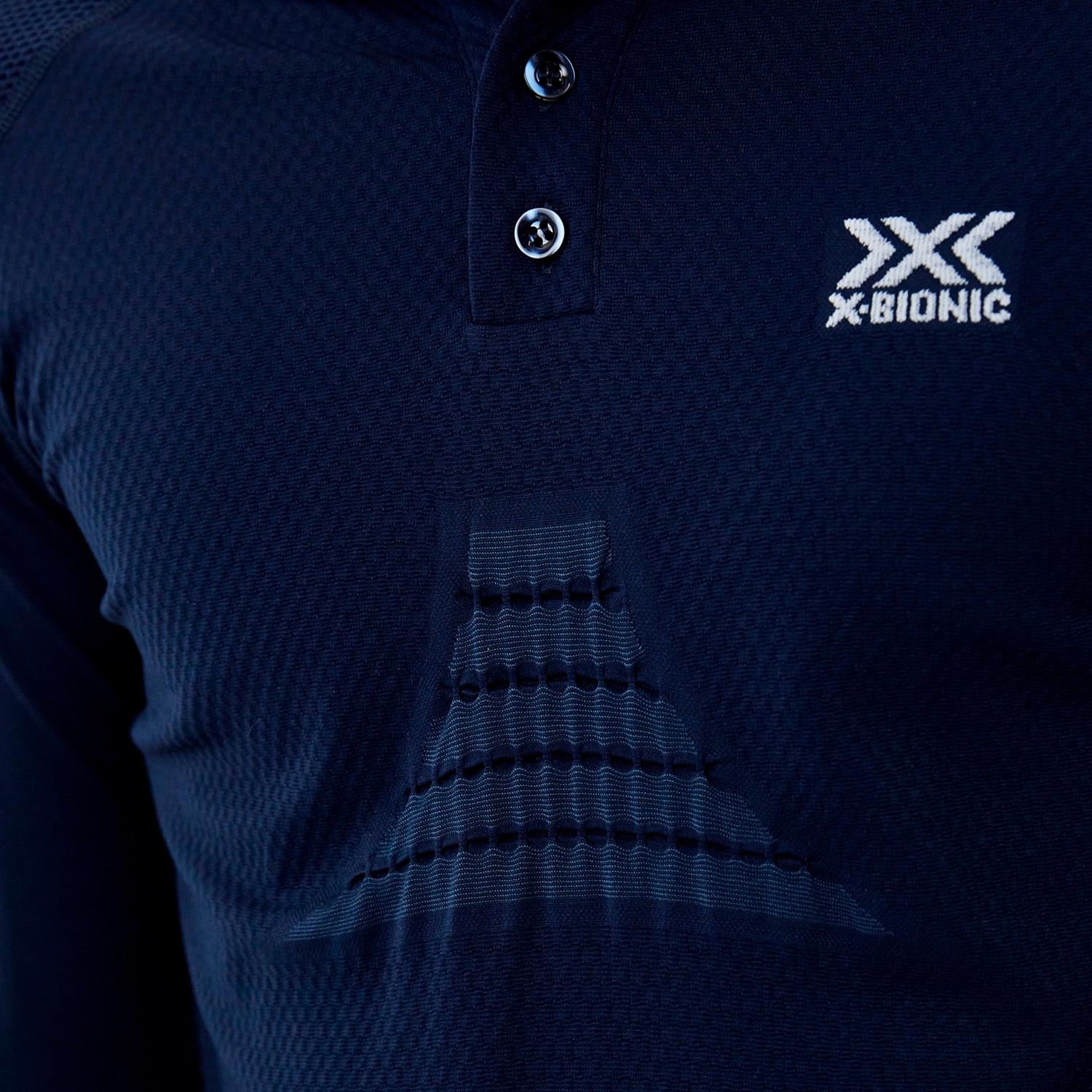 Термолонгслів чоловічий X-Bionic Invent 4.0 Travel Polo S Navy Blue (IN-YO06S23M-A234) - фото 4