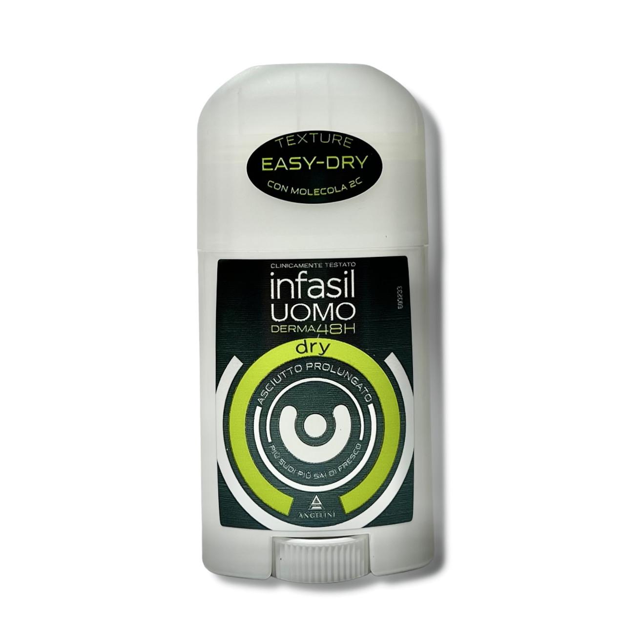 Антиперспирант твердый INFASIL uomo derma 48h 40 мл (1752931627)