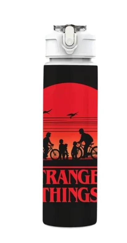 Детская бутылка для воды с трубочкой Stranger Things 750 мл (35110098)