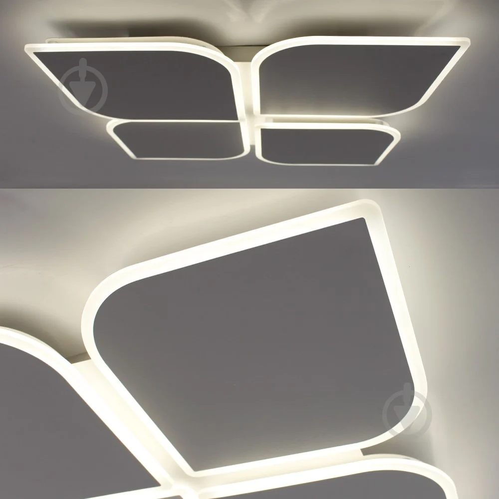 Люстра ESLLSE AERO 4F-455x455x57-WHITE-220-IP20 с пультом 70W (10457) - фото 5