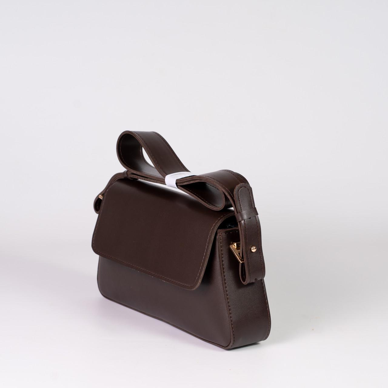 Сумка женская багет XENIA № 26-24 Коричневый - фото 2