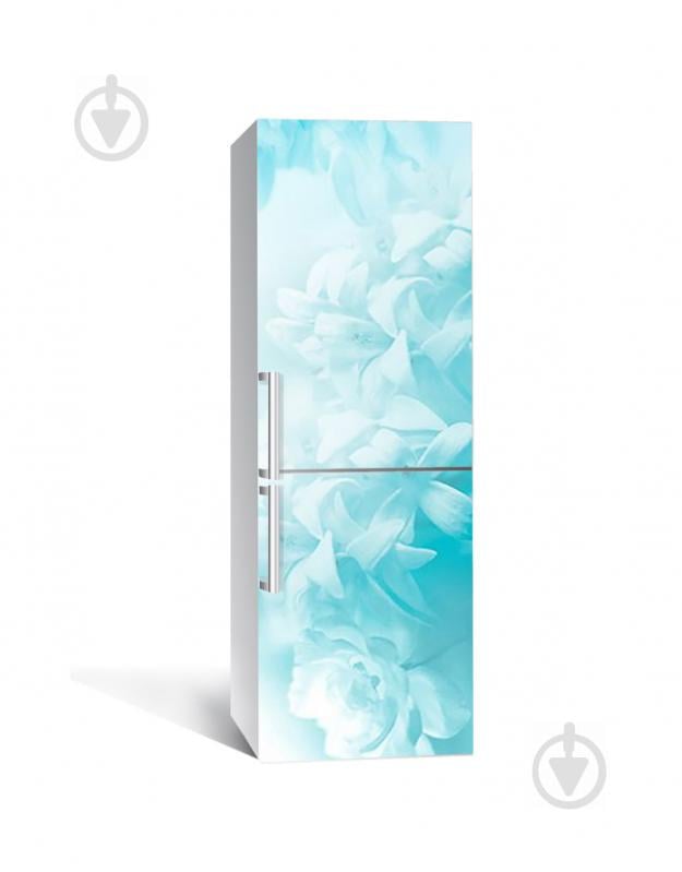 Наклейка на холодильник Zatarga «Блакитні чудеса» 650х2000 мм вінілова 3Д наклейка декор на кухню Наклейка на холодильник Zatarga «Блакитні чудеса» 650х2000 мм вінілова 3Д наклейка декор на кухню