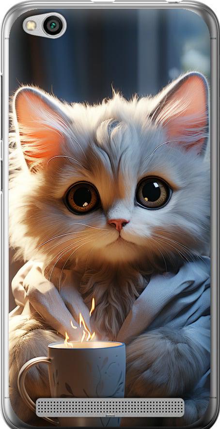 Чехол на Xiaomi Redmi 5A White cat (5646t-1133-42517)