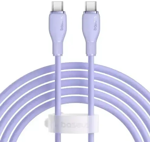 Кабель BASEUS Pudding Series Fast Charging Cable Type-C to Type-C P10355702511-01 100W 2 м Purple