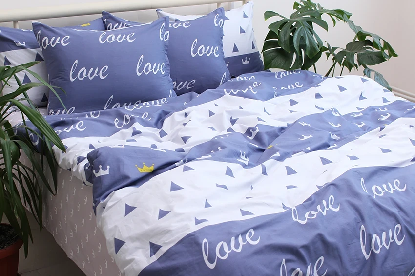 Комплект постельного белья с компаньоном TAG Tekstil S418 семейный (1358)