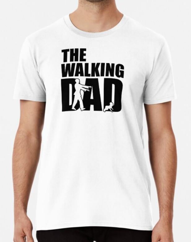 Футболка мужская Stedman с принтом The walking dad для отца М Белый (ПАПА40-8)