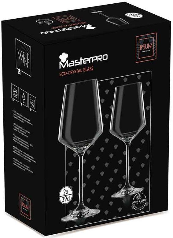 Набір келихів Bergner MasterPro Wine Oenology 2 шт. 390 мл (BGEU-2877) - фото 3