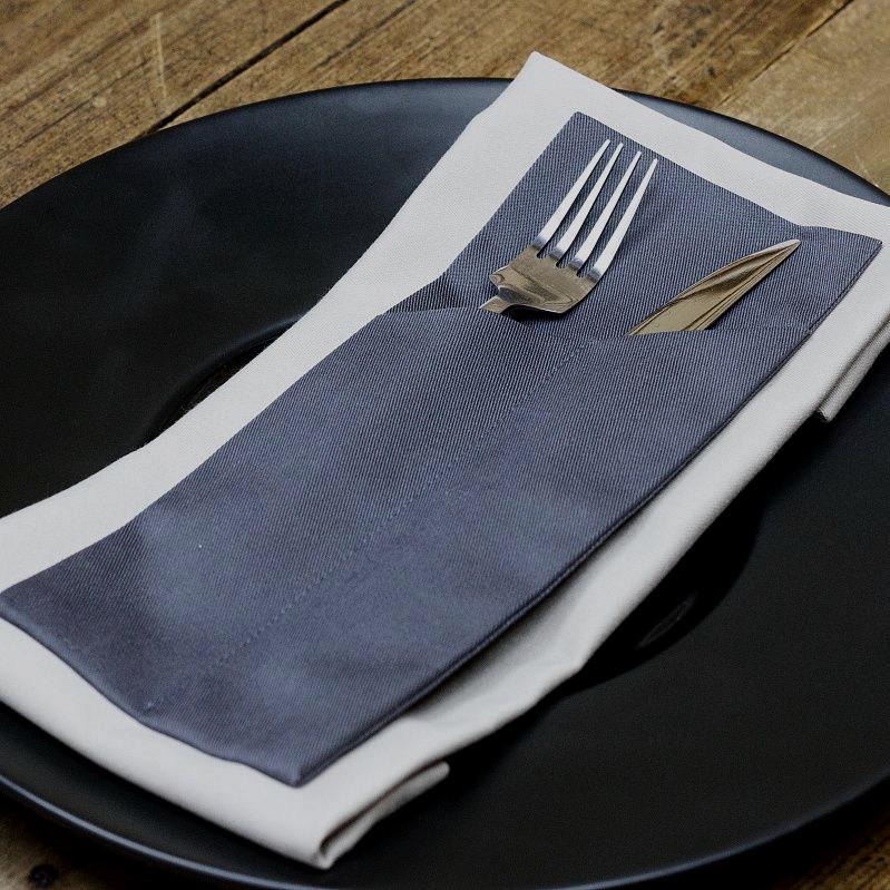 Конверт для столовых приборов Atteks Куверт Темно-Серый (2102)