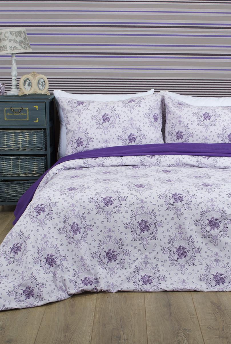 Комплект постельного белья Lotus Premium Anna семейный Лиловый (2000022193344)