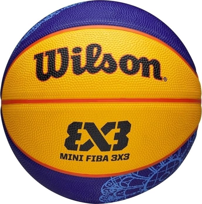 Баскетбольний м'яч Wilson FIBA 3X3 MINI BSKT PARIS 2024 р. 3 Синьо-чорний (WZ3015101XB3)