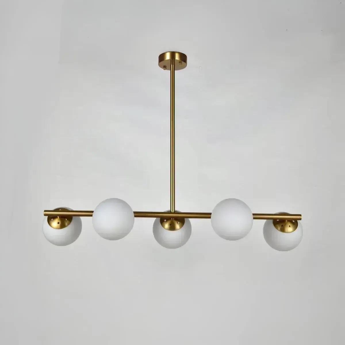 Люстра потолочная Sirius DX2109-5 на пять сферических плафонов под лампу Е27 IP20 Медный (00000140148)