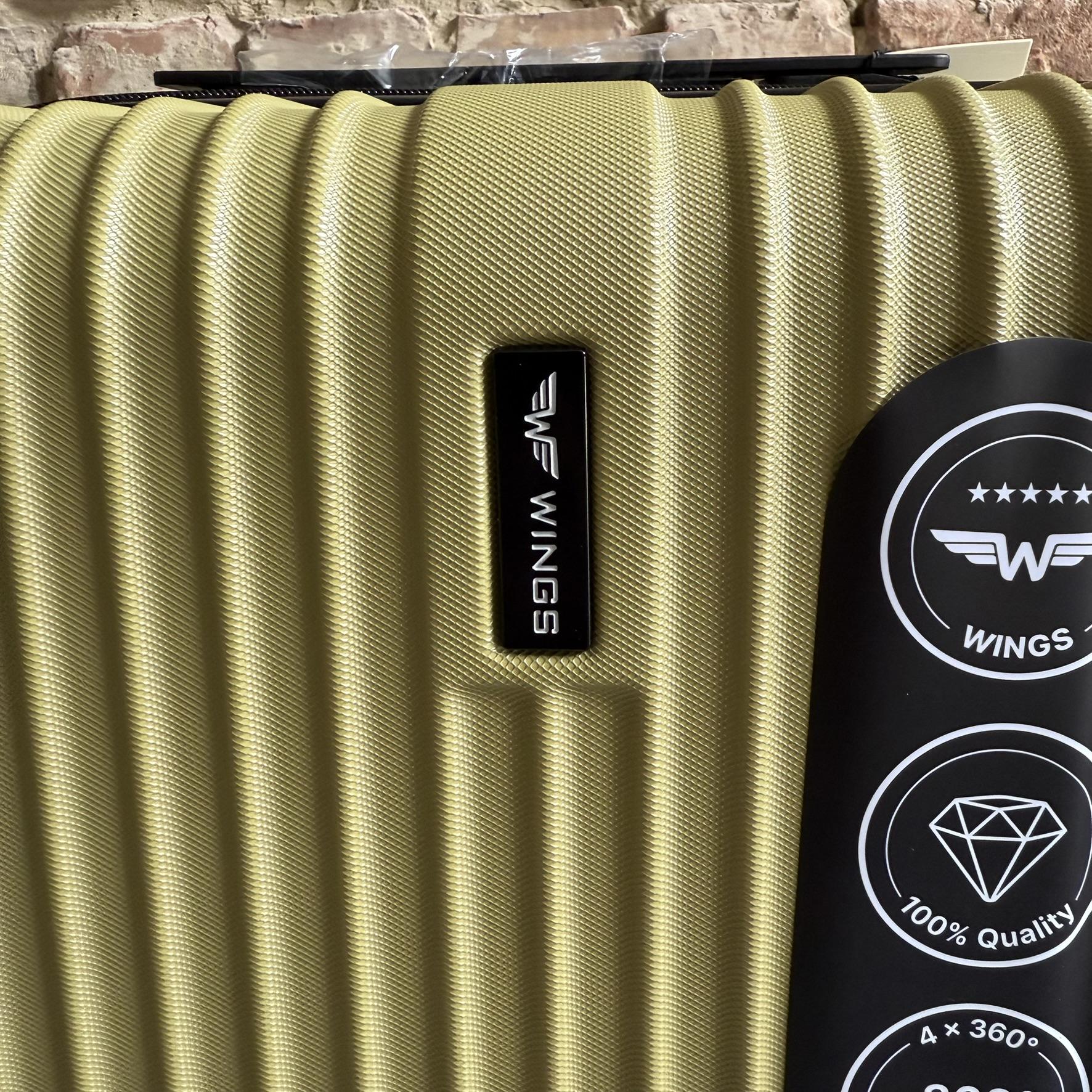 Валіза Wings Egret дорожня S Оливковий (26557301) - фото 4 Валіза Wings Egret дорожня S Оливковий (26557301) - фото 4