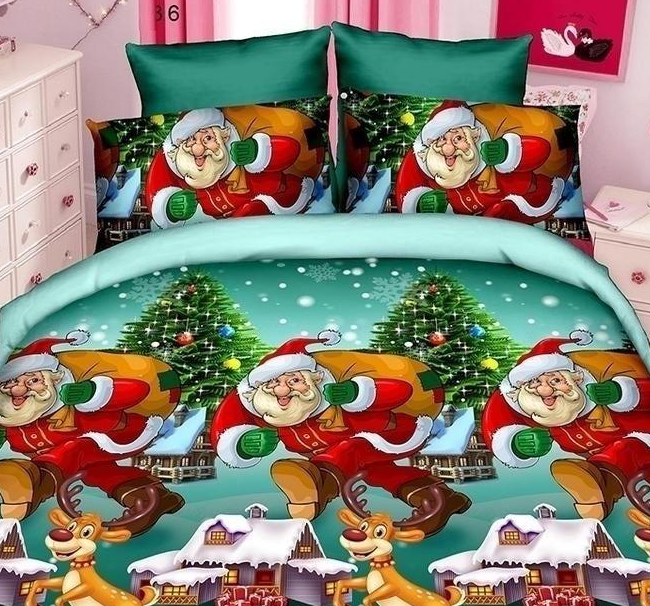 Комплект постельного белья Санта двуспальный бязь Gold 180х220 см (2039168078)