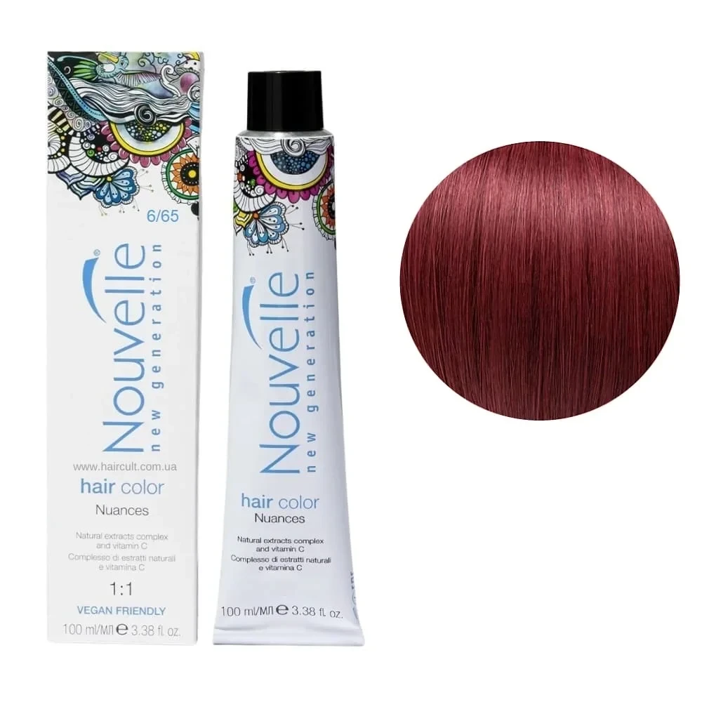 Краска для волос Nouvelle Hair Color 6/65 Красный красный 100 мл
