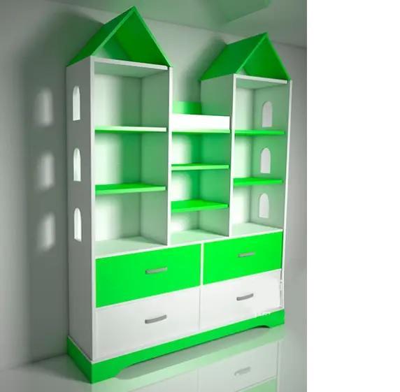 Детский Шкаф-замок Design Service Макси DS-05 Белый/Лайм