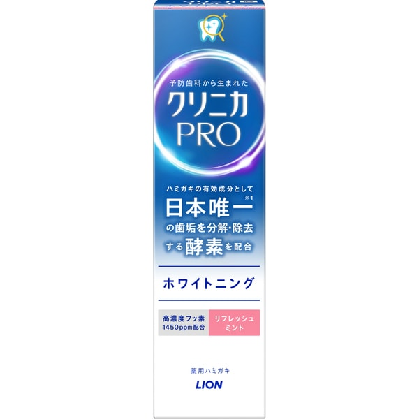 Зубная отбеливающая паста Lion Clinica PRO Refresh Mint 95 г (339106)