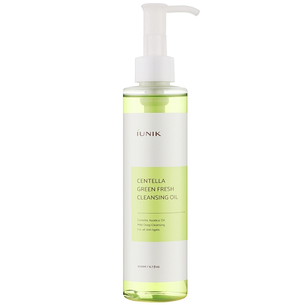 Гидрофильное масло для снятия макияжа с экстрактом центели IUNIK Centella Green Fresh Cleansing Oil 200 мл (2955150946)