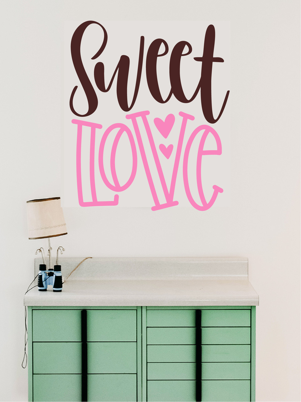 Наклейка виниловая 3D Zatarga Sweet love 970x1150 мм Коричнево-Розовый (1198062151)