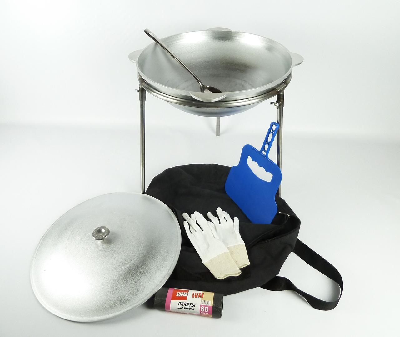 Казан татарський із триногою і сумкою - фото 2