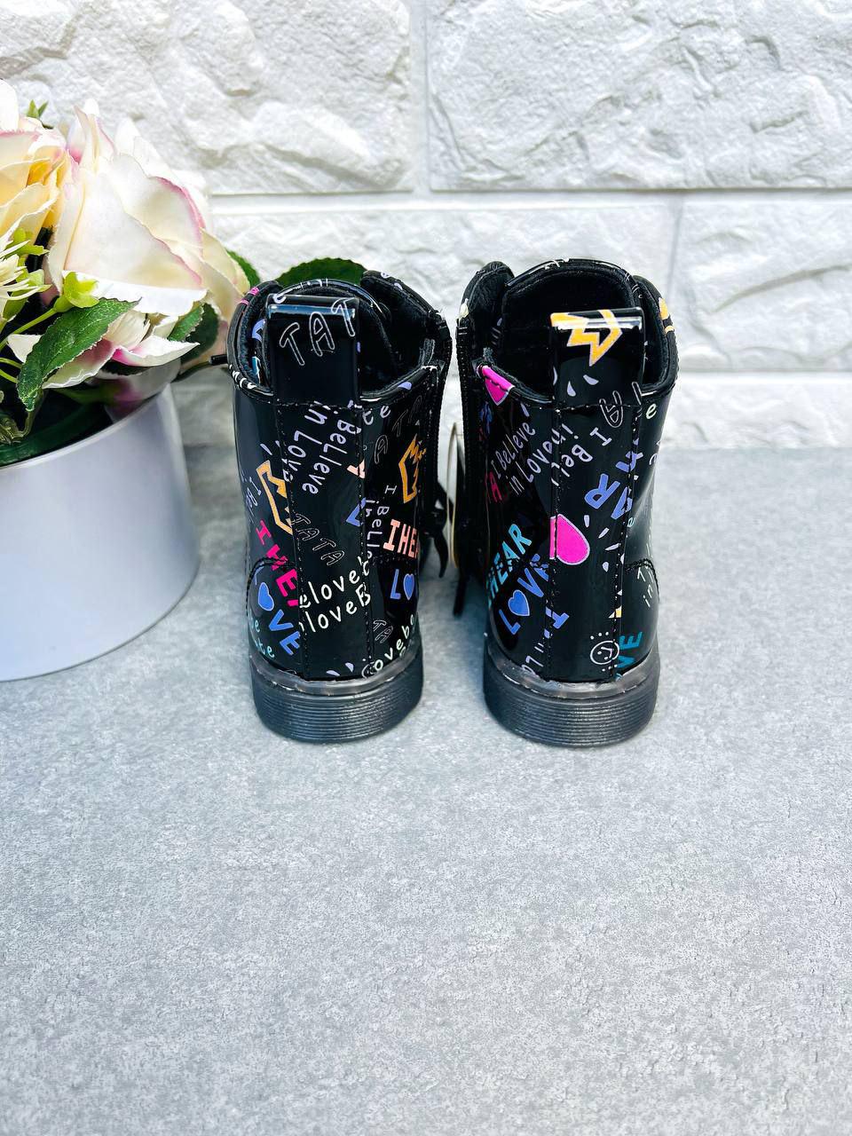 Сапоги для девочки Clibee 1673 р. 25 16,5 см Черный (1673-2) - фото 3