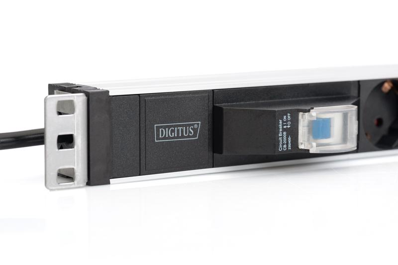 Блок розеток для монтажу Digitus у стійку 1U 6 розеток Schuko 16А зі шнуром 2 м (DN-95417) - фото 4 Блок розеток для монтажу Digitus у стійку 1U 6 розеток Schuko 16А зі шнуром 2 м (DN-95417) - фото 4