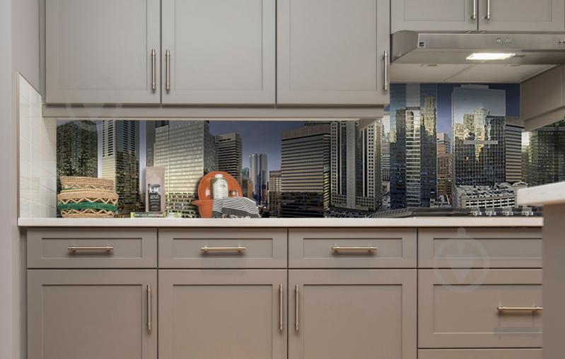 Наклейка виниловая кухонный фартук  Zatarga  "Город на Рассвете"  600х2500 мм