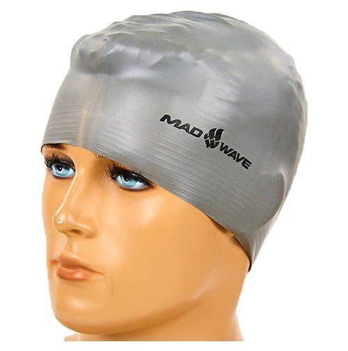 Шапочка для плавання Mad Wave Solid M056501 Сірий (60444006) - фото 1 Шапочка для плавання Mad Wave Solid M056501 Сірий (60444006) - фото 1