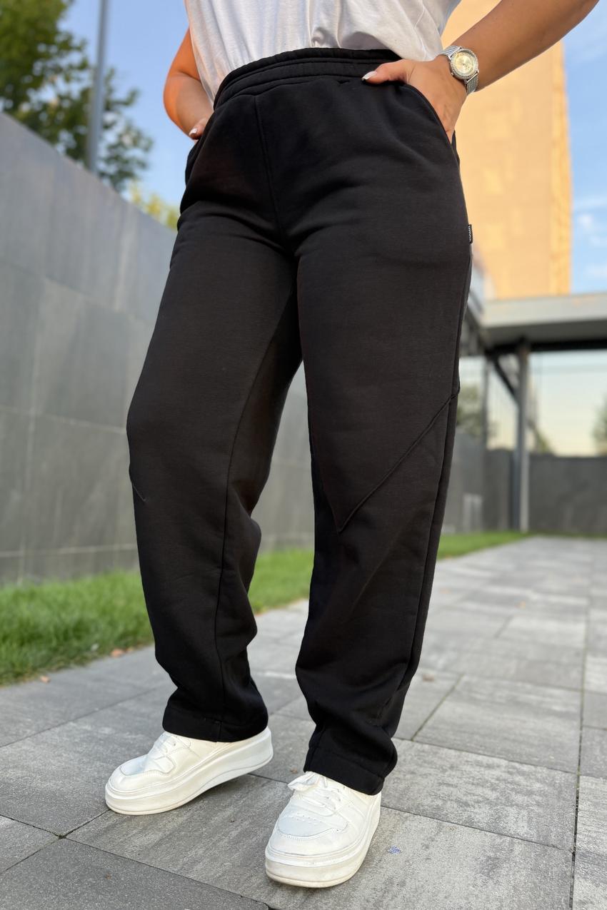 Брюки женские с начесом XL Черный (М203.4) - фото 5