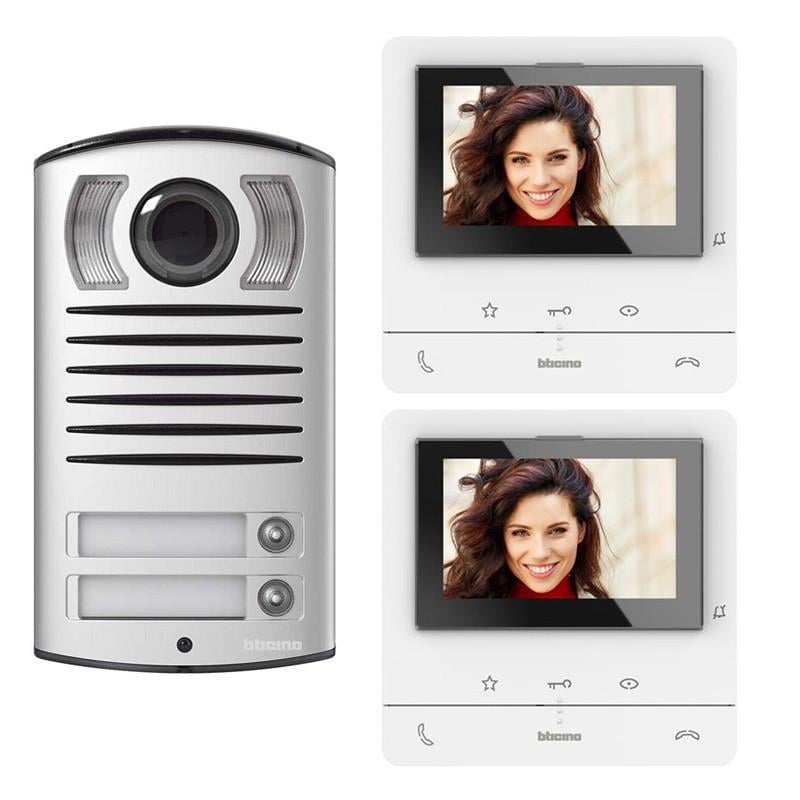 Домофон BTicino Linea 2000 Classe 100V16B с двумя видеоблоками (13535231)