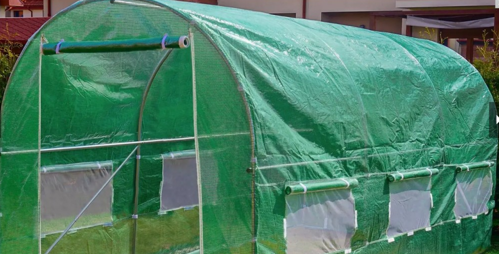 Теплиця садова Bonro UP-6м² з вікнами з армованою плівкою Зелений (SI-UP6GR) - фото 6