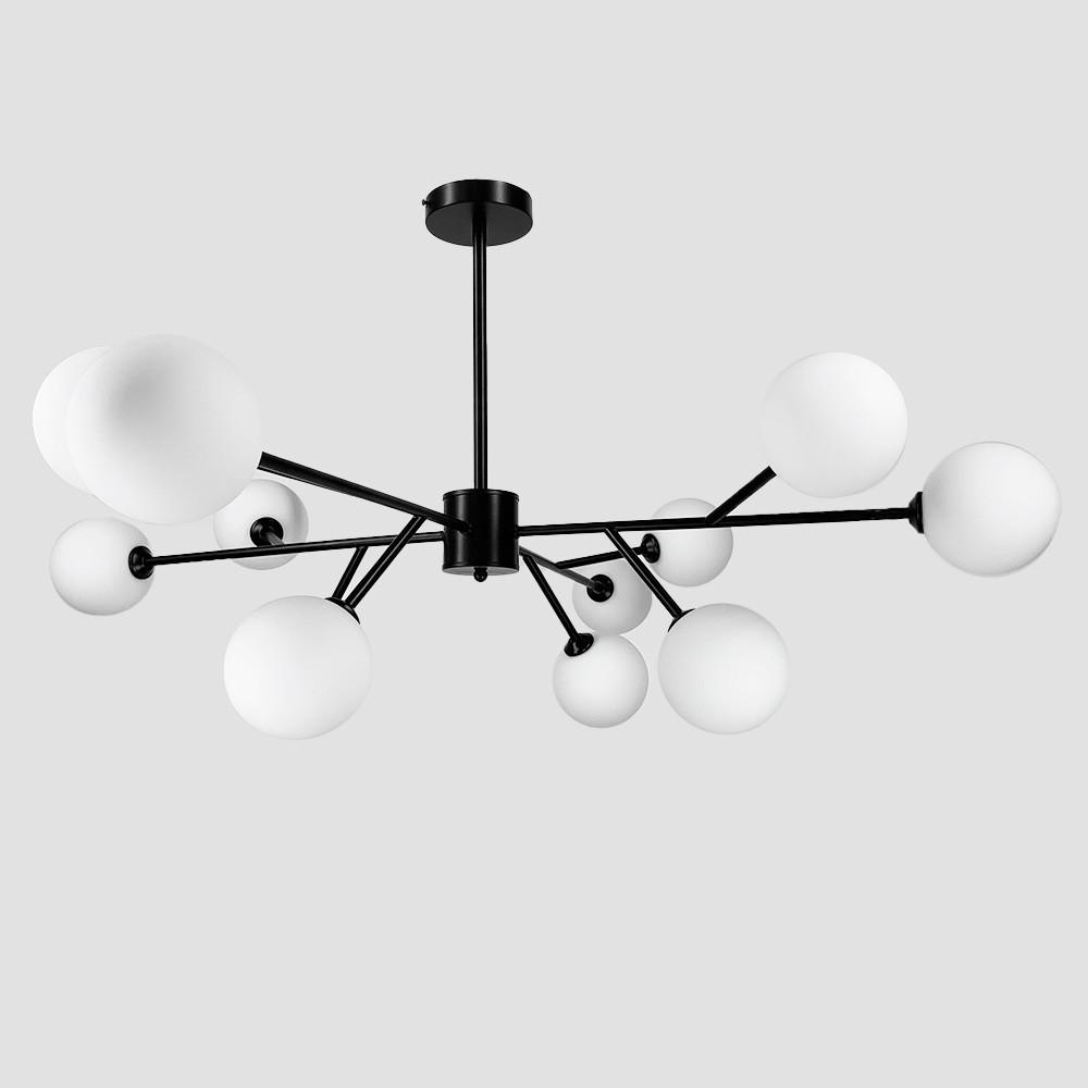 Люстра стельова Grand Bunch на 12 плафонів Ø 110 см Чорний (AOC 20/12 BK) - фото 3 Люстра стельова Grand Bunch на 12 плафонів Ø 110 см Чорний (AOC 20/12 BK) - фото 3