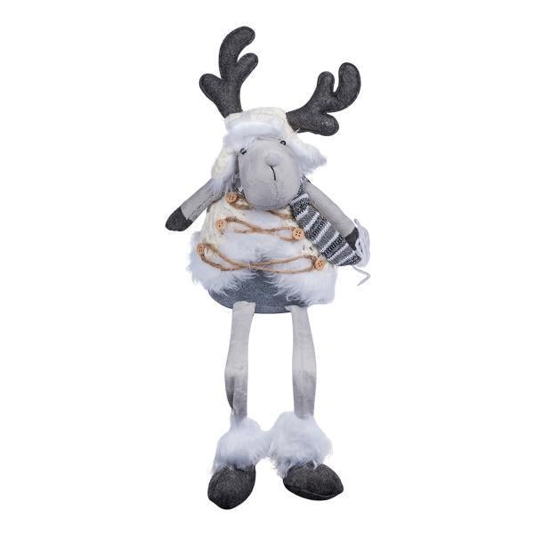 Мягкая игрушка новогодняя Yes! Fun Олень 54 см Белый (973611)