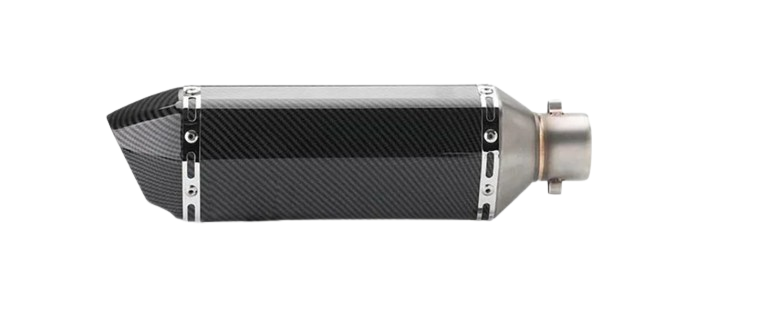 Глушник прямоточний мото Akrapovic Carbon 38/51 мм 370х105 мм (2079061258)