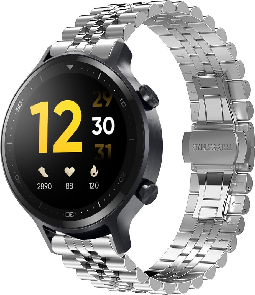 Браслет металлический Stech для Realme Watch S Silver (25262-59)