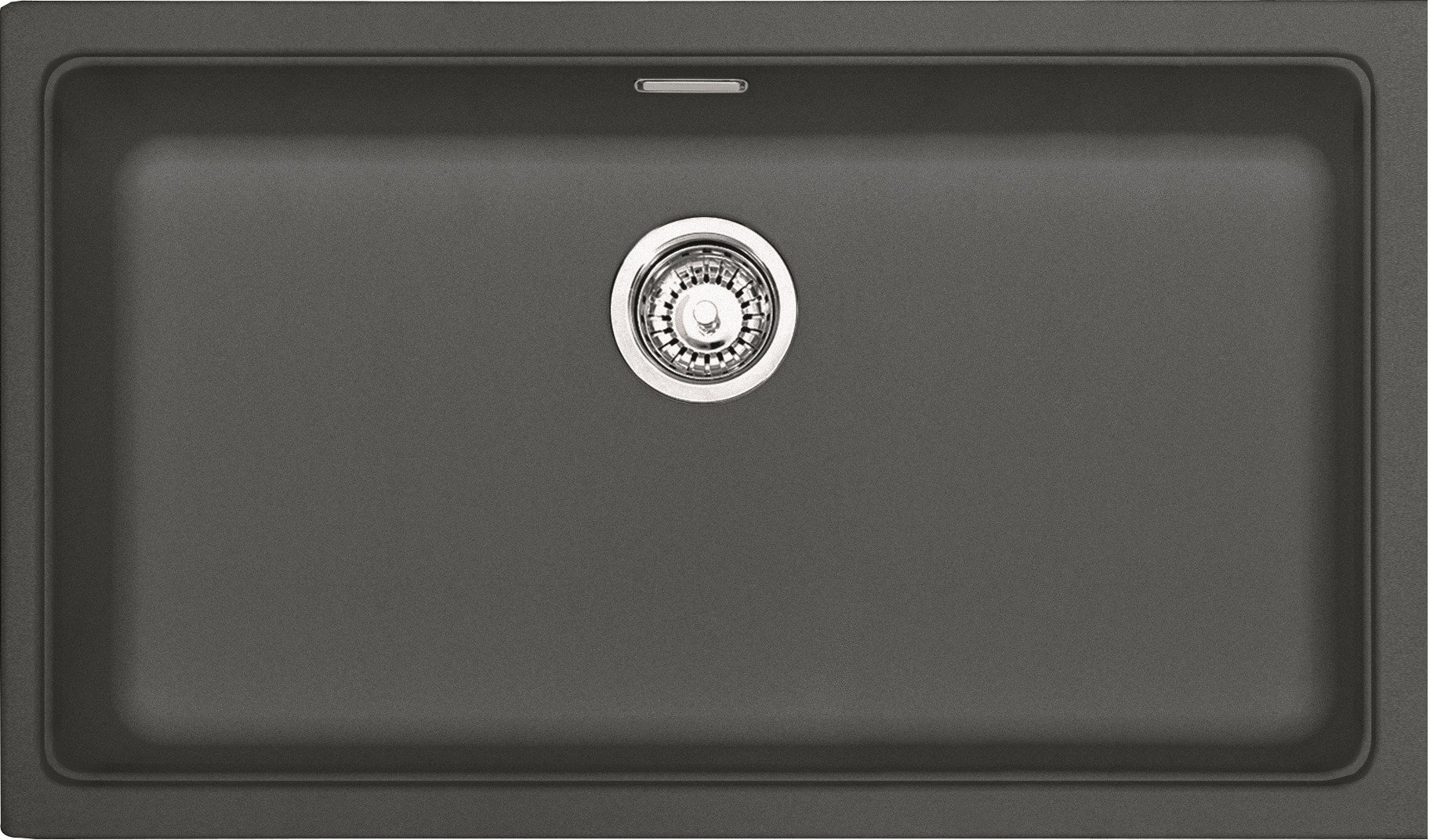 Кухонная мойка Franke Kubus KBG 110-70 гранитная монтаж под столешницу Графит (125.0499.008)