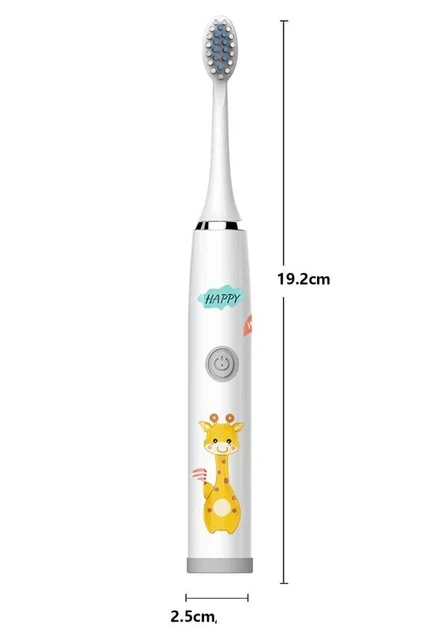 Зубная щетка Электрическая Жираф 8 насадок Белый (332) - фото 2 Зубная щетка Электрическая Жираф 8 насадок Белый (332) - фото 2