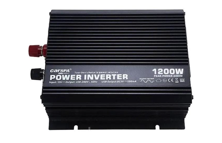 Инвертор напряжения Carspa-1200-122 12/220V ВОХ Q20 1200 Вт