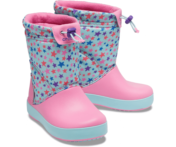 Чоботи Crocs Crocband Lodge Point Graphic Winter Boot ce Lemonade р. 28-29 Рожевий (7573)