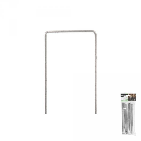 Шпилька "U" металева оцинкована 7/15 см - 20шт., Bradas ATSMGU1715/20B - фото 2