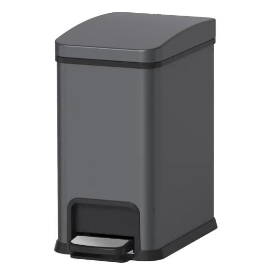 Ведро для мусора KOER TC-010108-07 с плавным закрытием/прямоугольное 8 л Графит (KR5591)