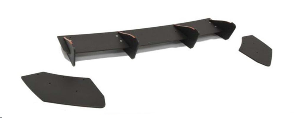 Диффузор задний DPT V-6 2013-2016 DPT для Seat Leon 2013-2020 гг. ABS-пластик Черный глянец (130606)