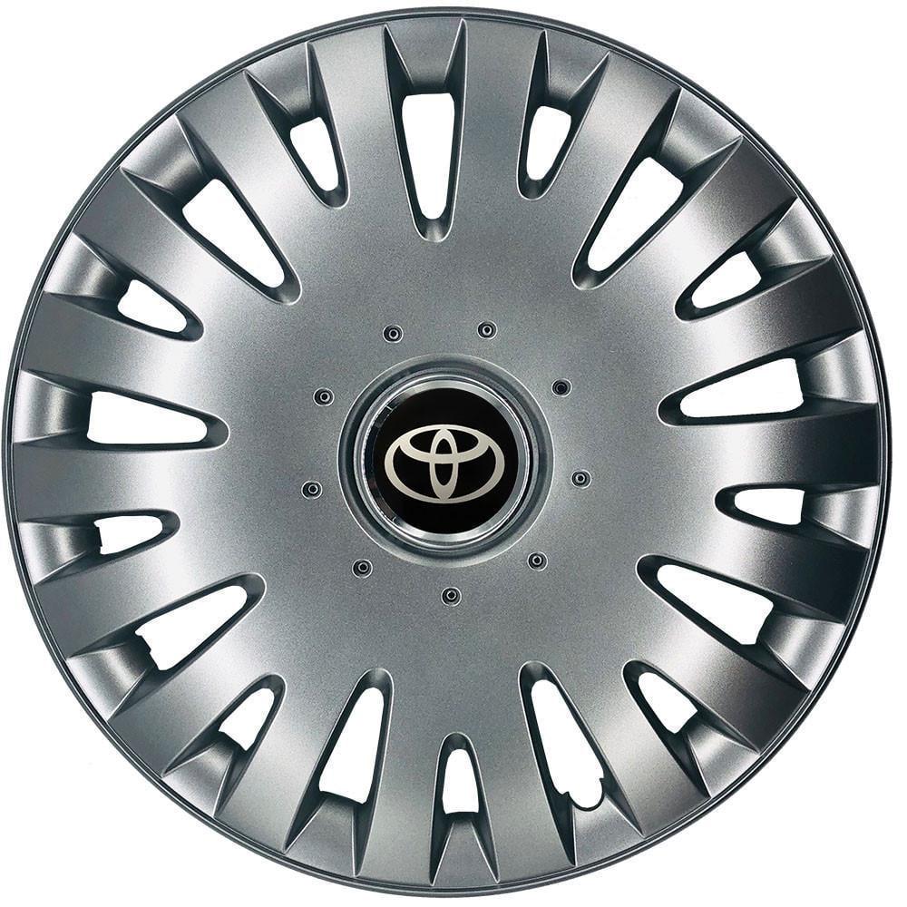 Колпаки SJS 108 с логотипом Toyota 4 шт. R13 Серебряный (2789080731)